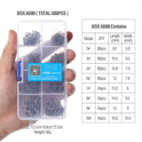 DONQL 500pcs/ Set Fishing Hooks Barbed Circle High Carbon Steel Fishhook Carp Fly Fishing Hook Sea Accessories Tackle
