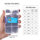 DONQL 500pcs/ Set Fishing Hooks Barbed Circle High Carbon Steel Fishhook Carp Fly Fishing Hook Sea Accessories Tackle