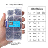 DONQL 500pcs/ Set Fishing Hooks Barbed Circle High Carbon Steel Fishhook Carp Fly Fishing Hook Sea Accessories Tackle